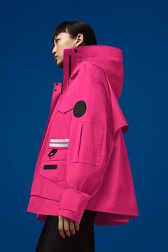 Chamarras Canada Goose Mujer México - Mordaga Chubasquero Rosas LS7652089